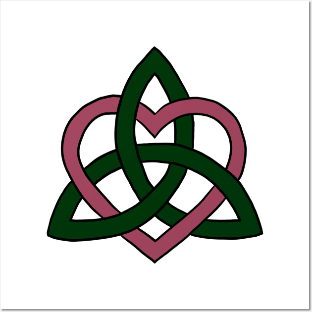 Celtic Heart Knot Wall Art by Serene Twilight